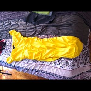 Vibrant yellow dress